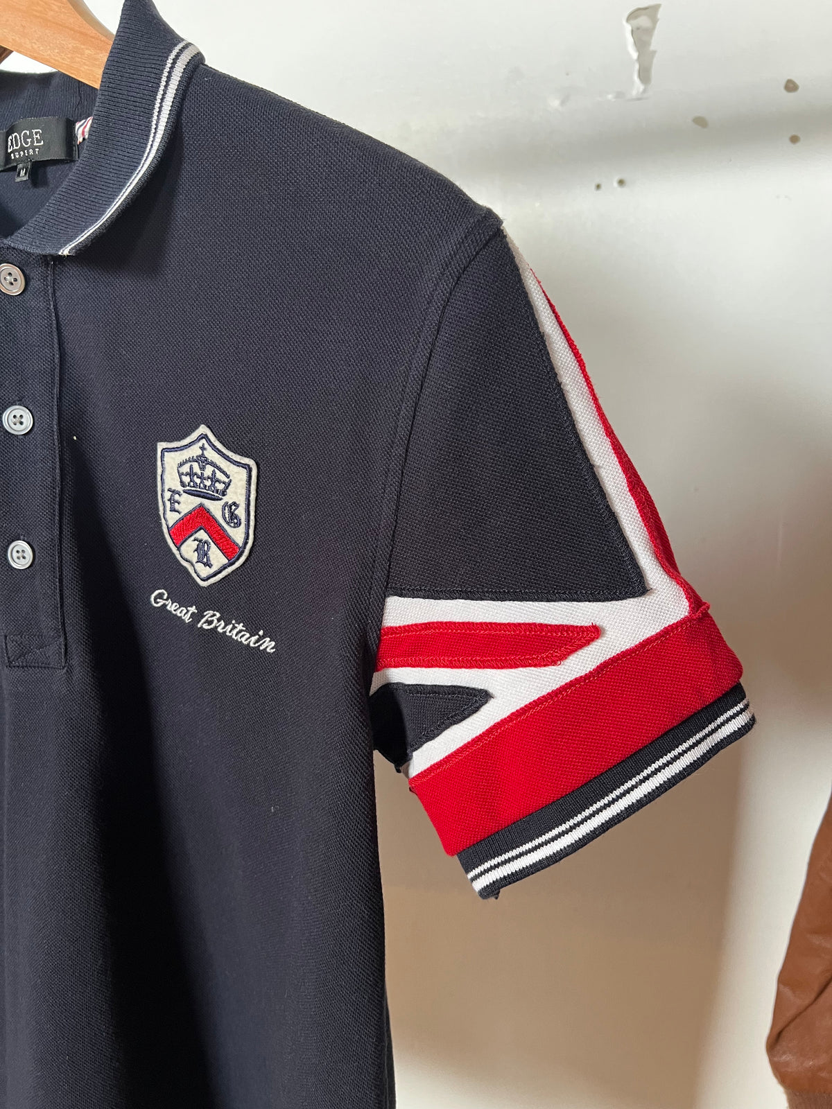 Edge Rupert Embroidered “Great Britain” Polo Tee