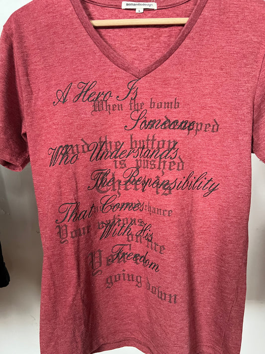 Semantic Design “Poem” Tee