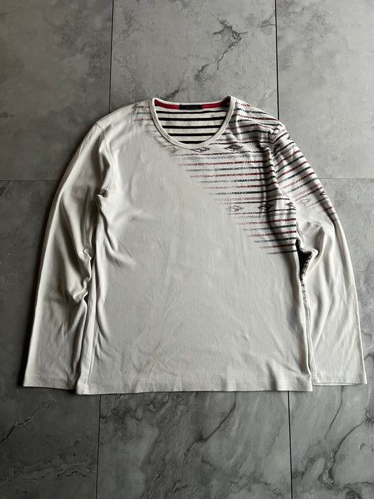 Monseir Nicole Tribal Striped Long Sleeve