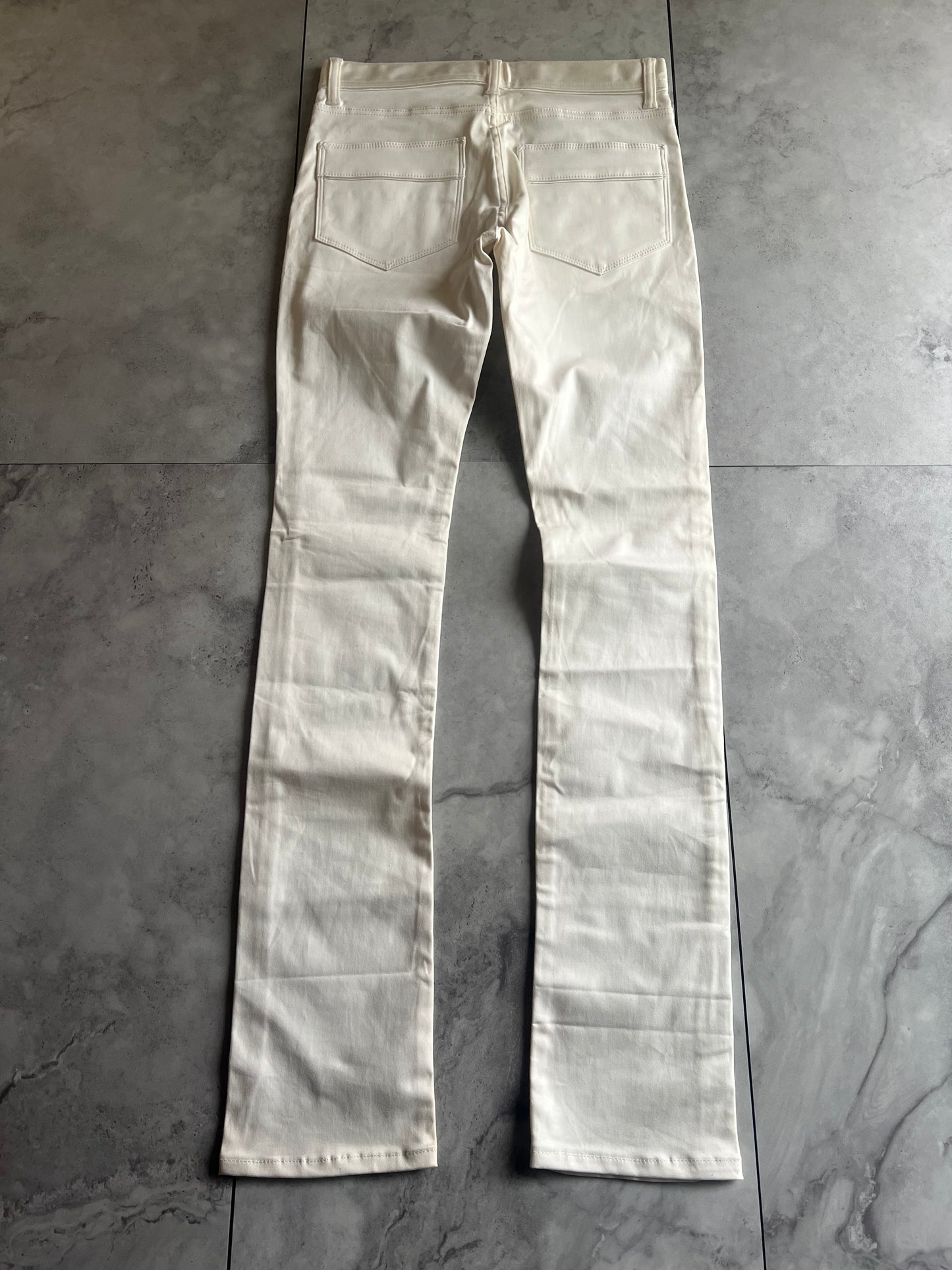 Schlussel Skinny White Denim Jeans