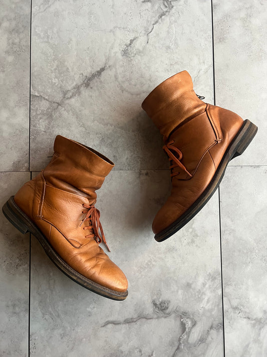 Alfredo Bannister Back-Zip Foldable leather Boots