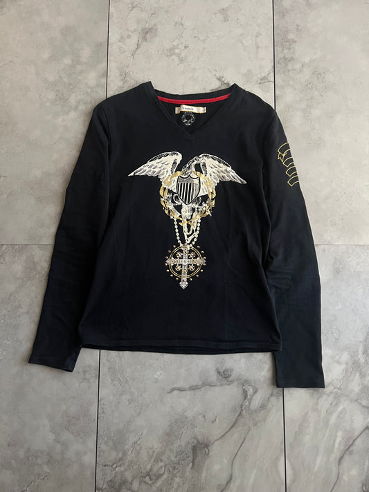 Varosh Marine Embroidered Long Sleeve Shirt