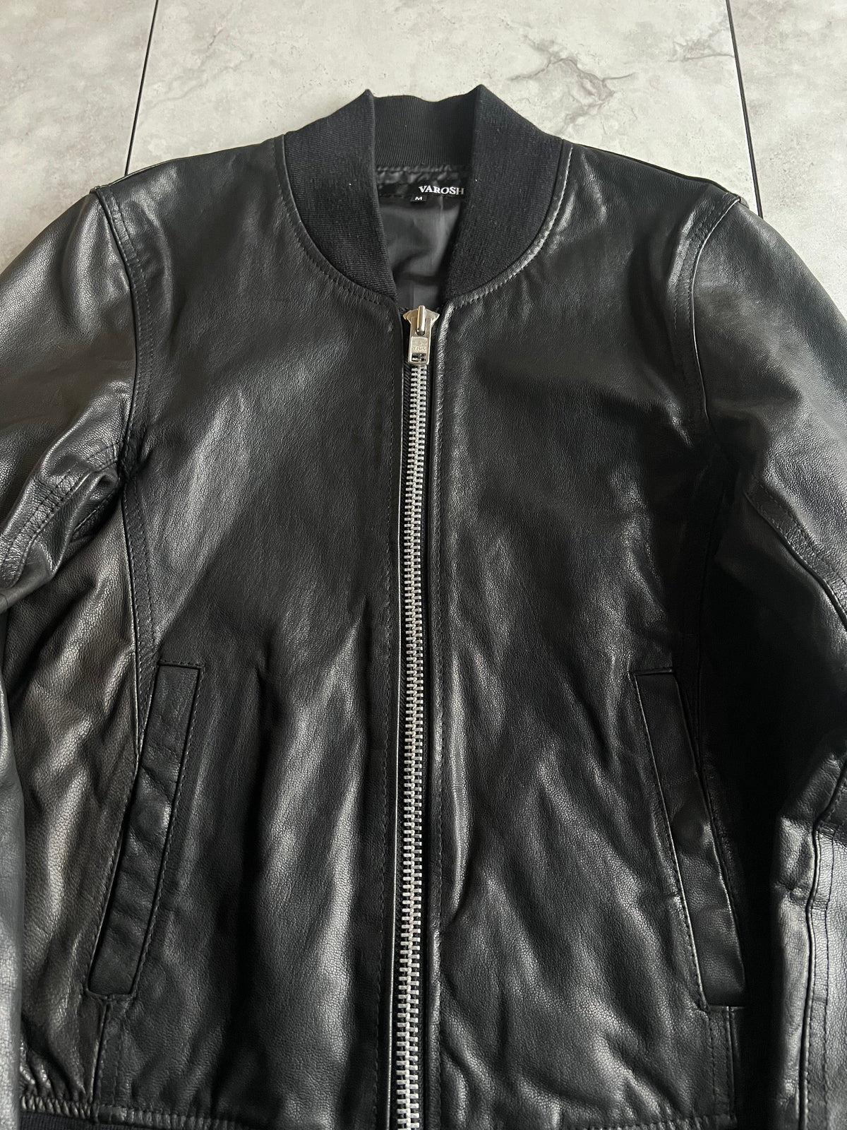 Varosh Bomber Leather Jacket