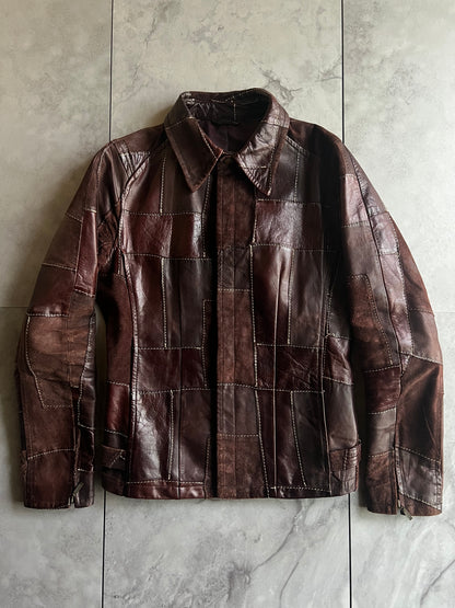 Tornado Mart Patchwork Hybrid Suede Leather Jacket