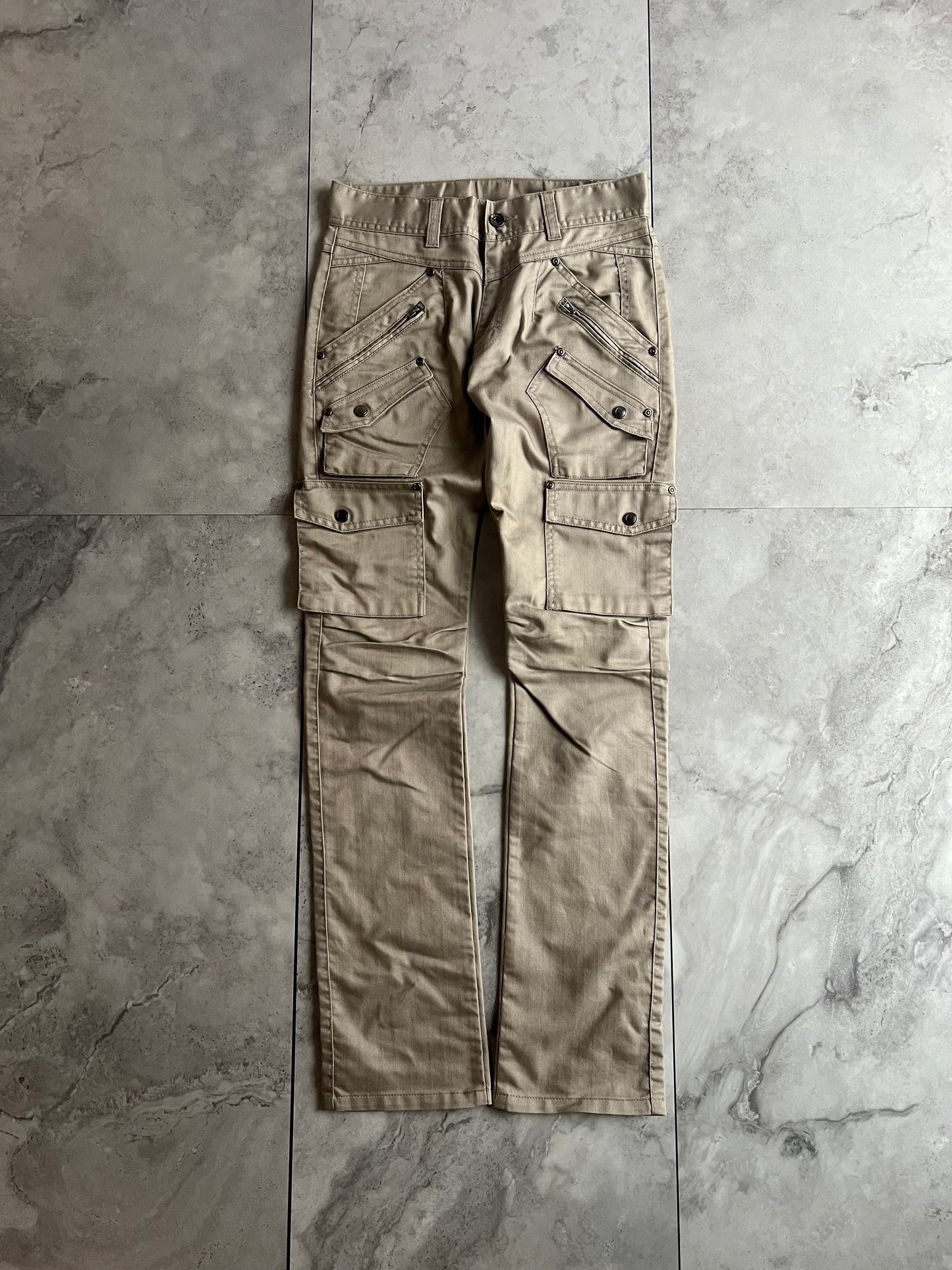 Semantic Design Khaki Cargo Gimmick Pants