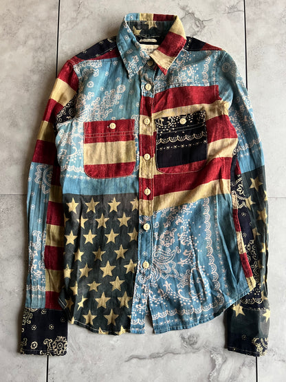 Ralph Lauren Denim & Supply American Flag/Paisley Button Up