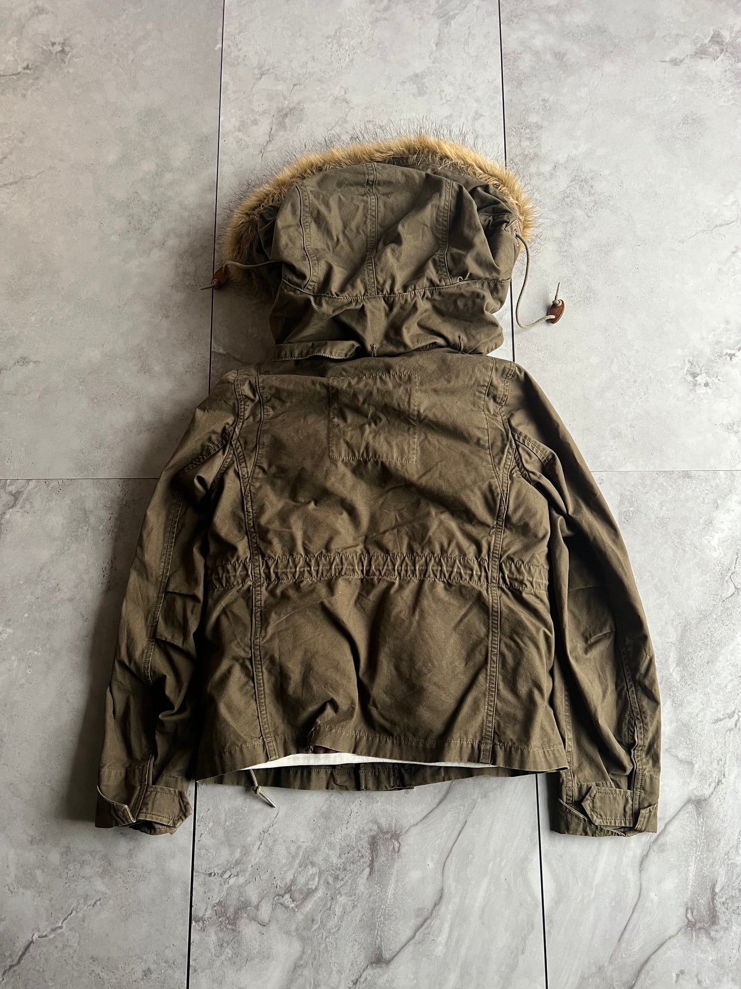 John Bull Fur Hood Insulated Military Jacket