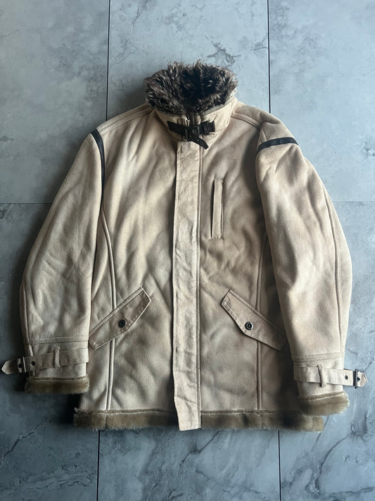 Thruxton Suede Fur Trim Jacket