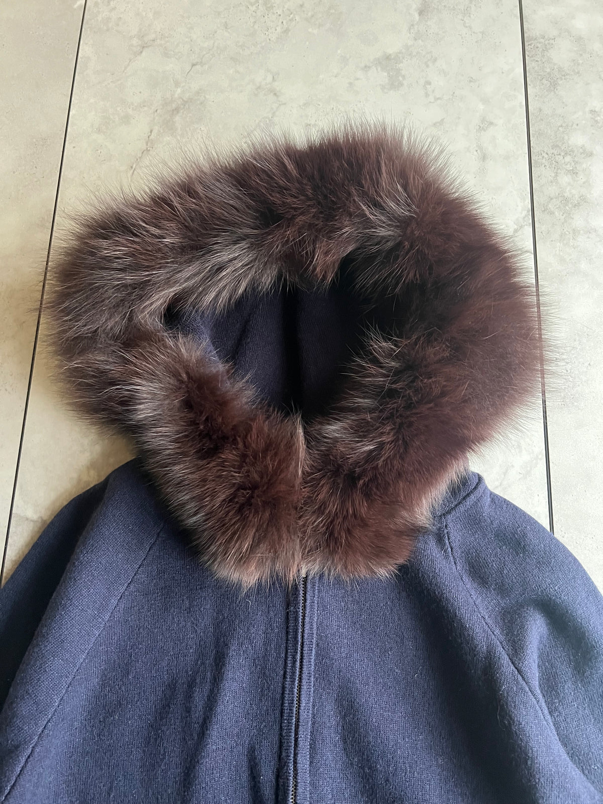 Just Glitty Fox Fur Hoodie