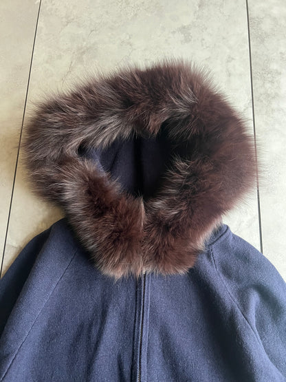 Just Glitty Fox Fur Hoodie