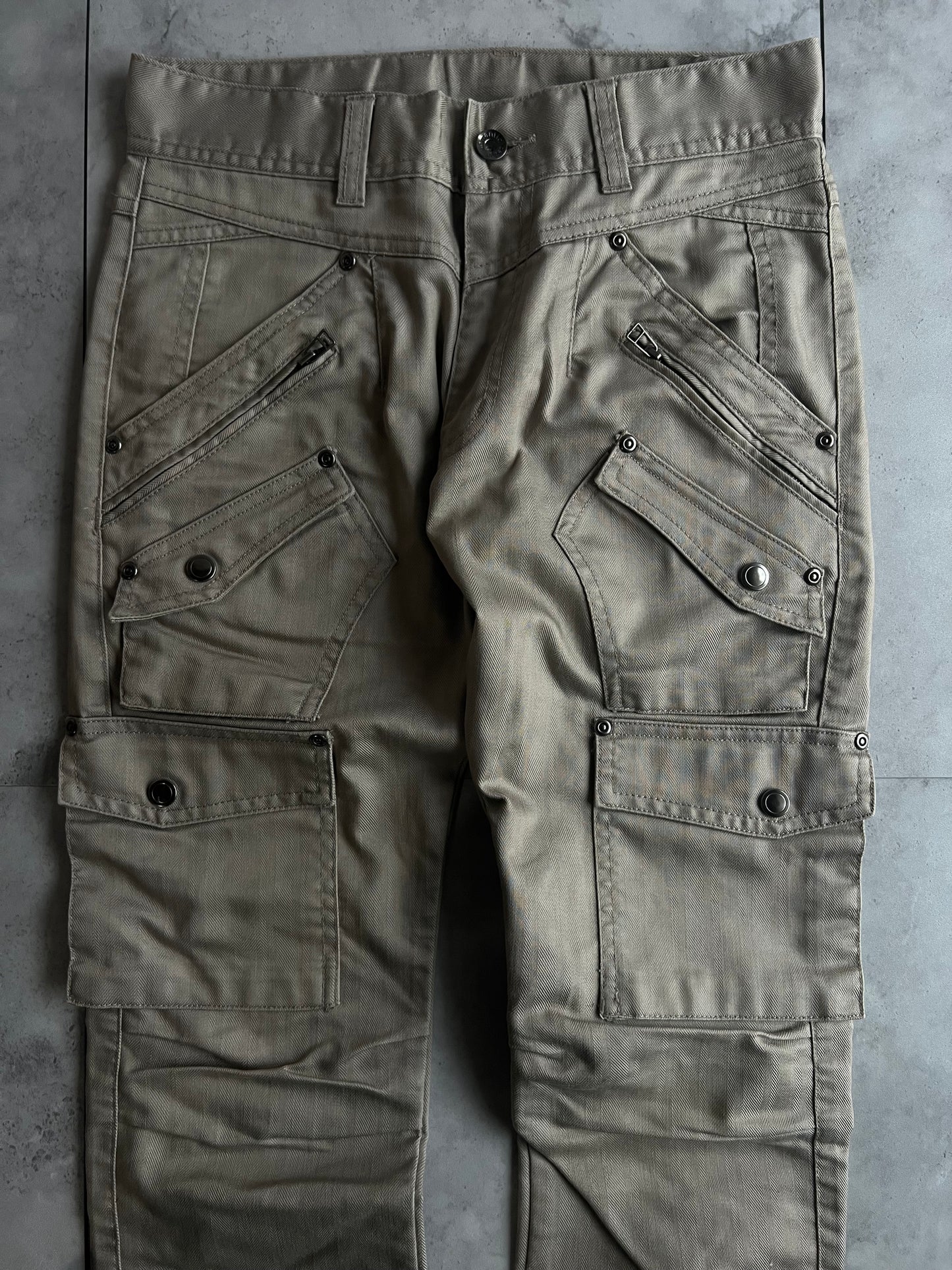 Semantic Design Khaki Cargo Gimmick Pants