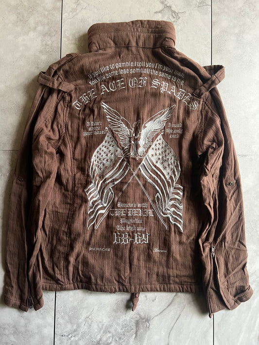 Jackrose Burden Embroidered M-65  Military Jacket