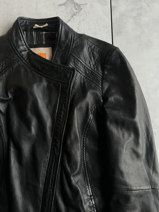 Hugo Boss Orange Label Asymmetrical Leather Jacket