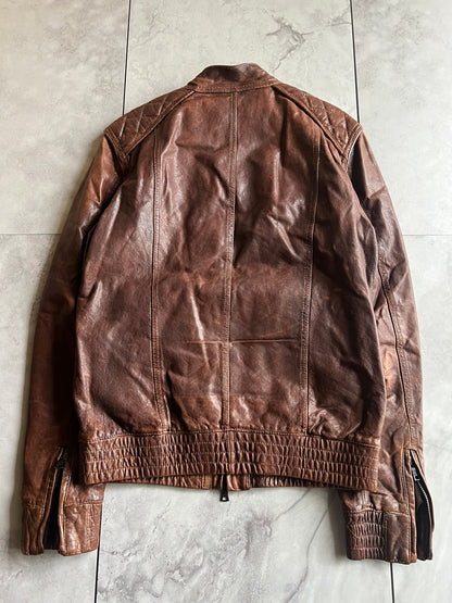 Morgan Homme 3-Zip Quilted Leather Rider Jacket