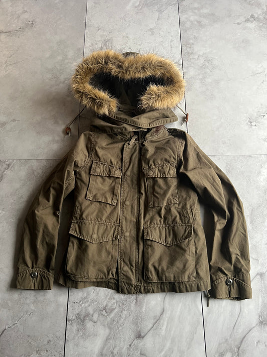 John Bull Fur Hood Insulated Military Jacket