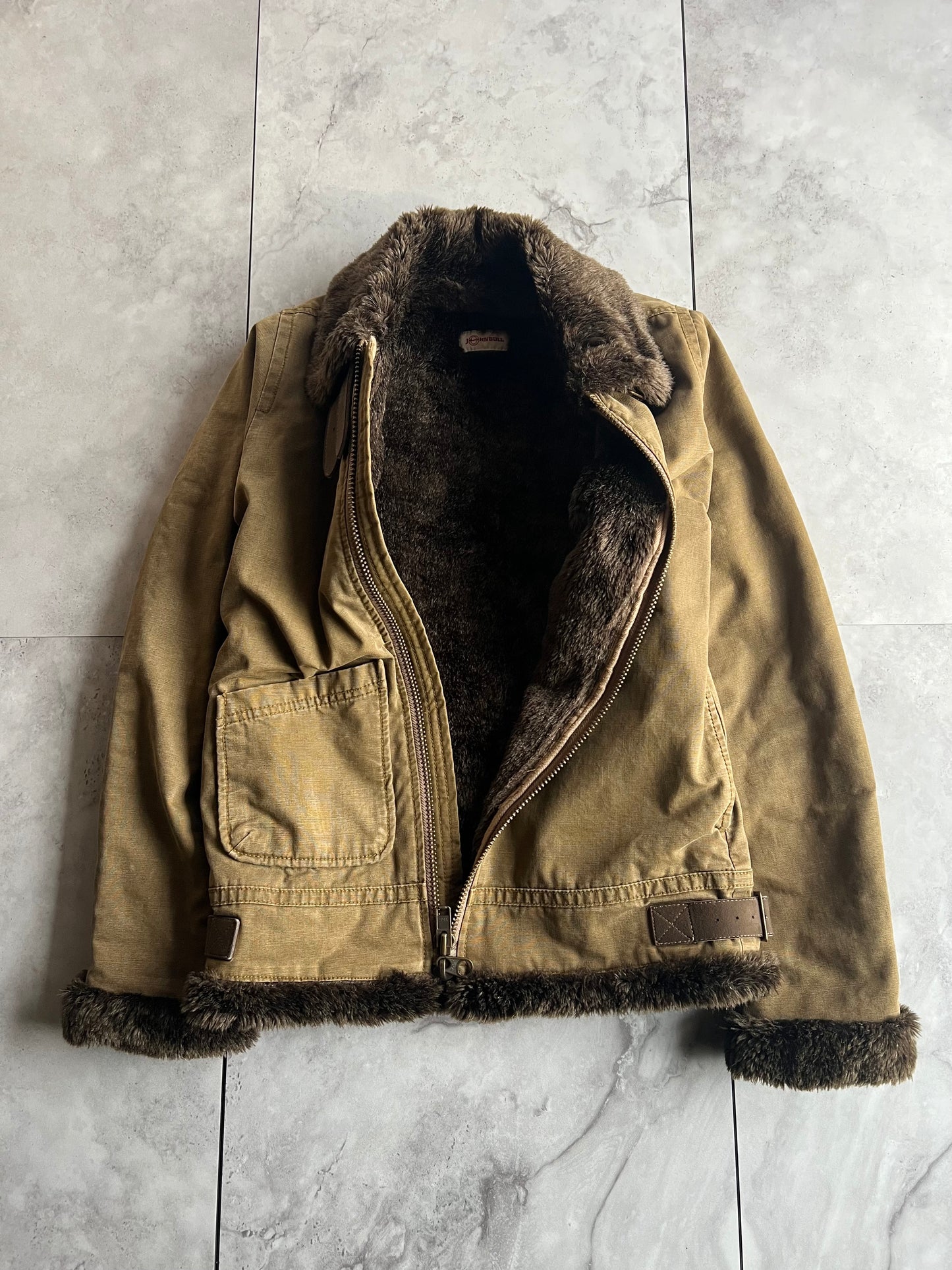 John Bull Fur Lined Aviator Jacket