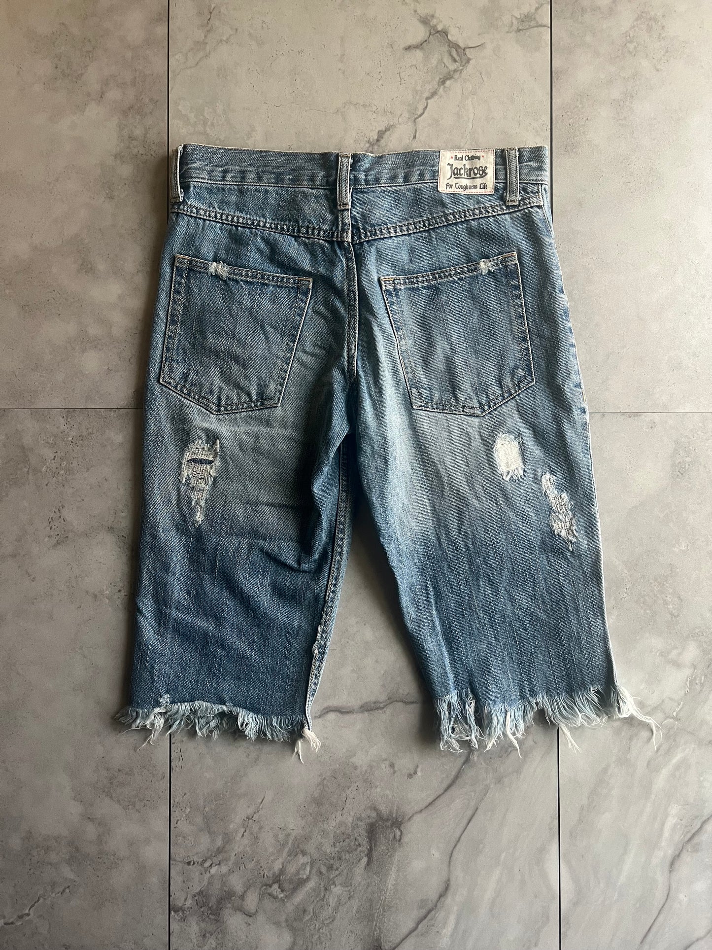 Jackrose Distressed Denim Shorts