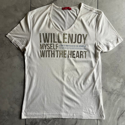Rielabo “Circumstance Is Simple” Snake Effect Tee