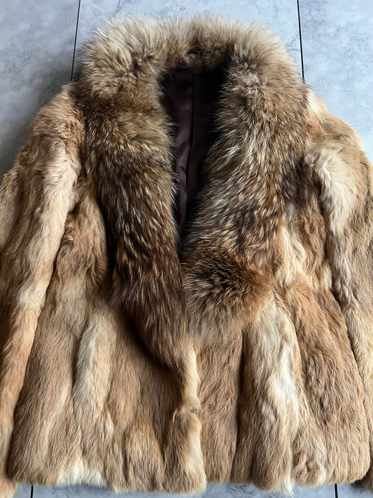 Vintage Fox Fur Collar Coat