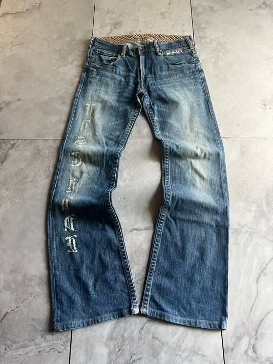 Nicole Club Tribal Printed Flares Denim