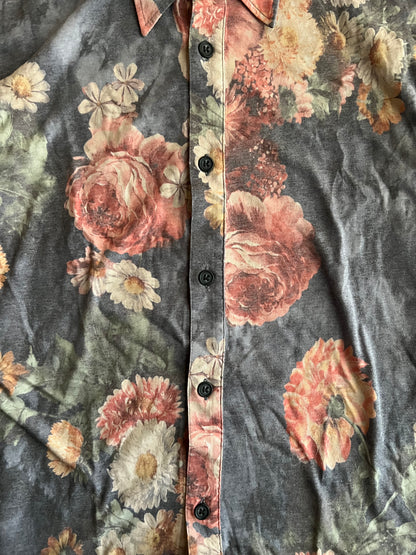 Tornado Mart Floral Button Up Shirt