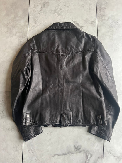 Journal Standard Cropped Leather Rider Jacket