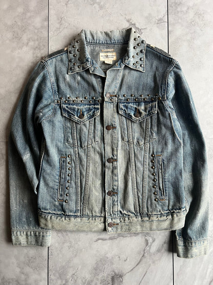 Ralph Lauren Denim & Supply American Flag Studded Denim Jacket