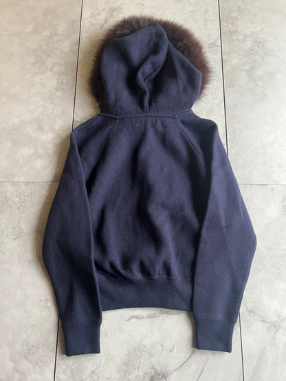 Just Glitty Fox Fur Hoodie