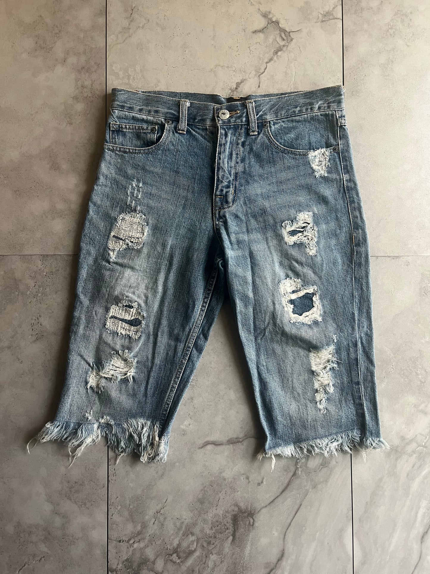 Jackrose Distressed Denim Shorts