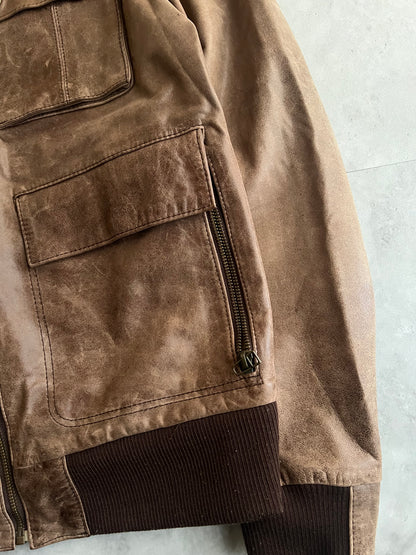 Regina Franco  Side-Zip Leather Jackey