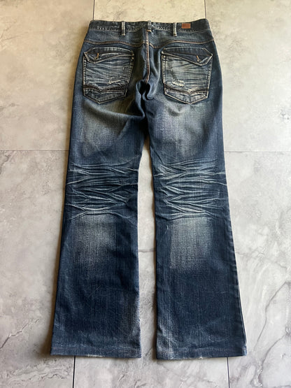 Nicole Club Whisker Wash Zipper Jeans