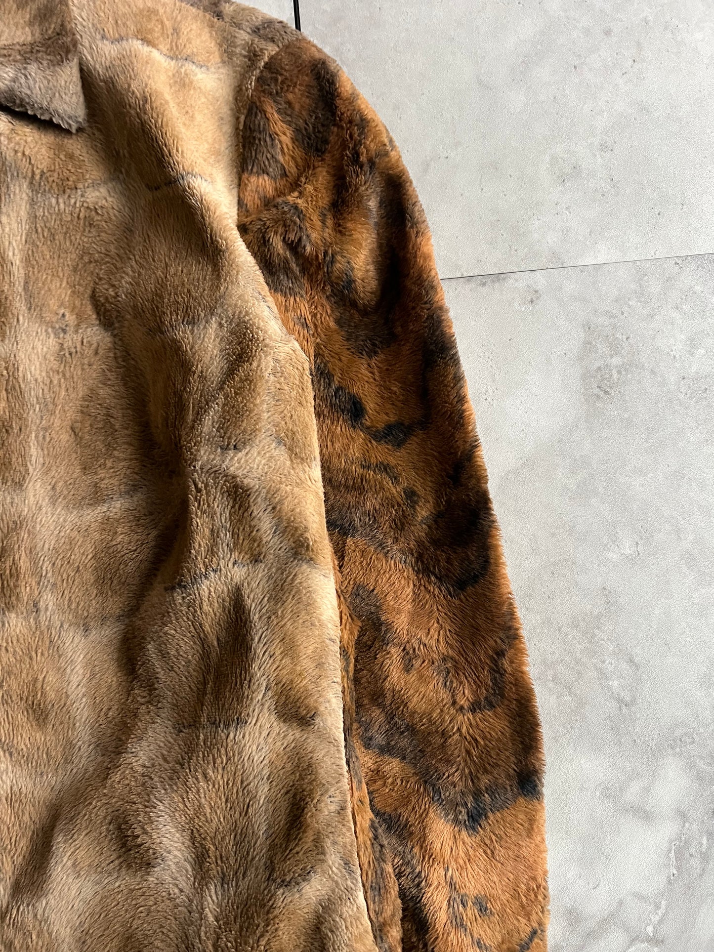 A/W2000 Gianfranco Ferre Leopard Rabbit Fur Effect Jacket