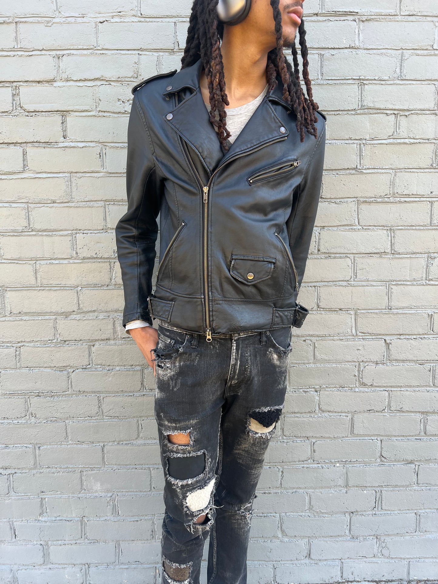 Jackrose Classic Double Riders Leather Jacket