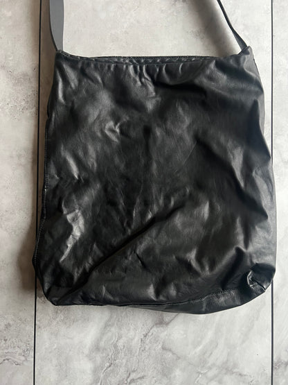 Wjk Leather Belt Buckle Shoulder Bag