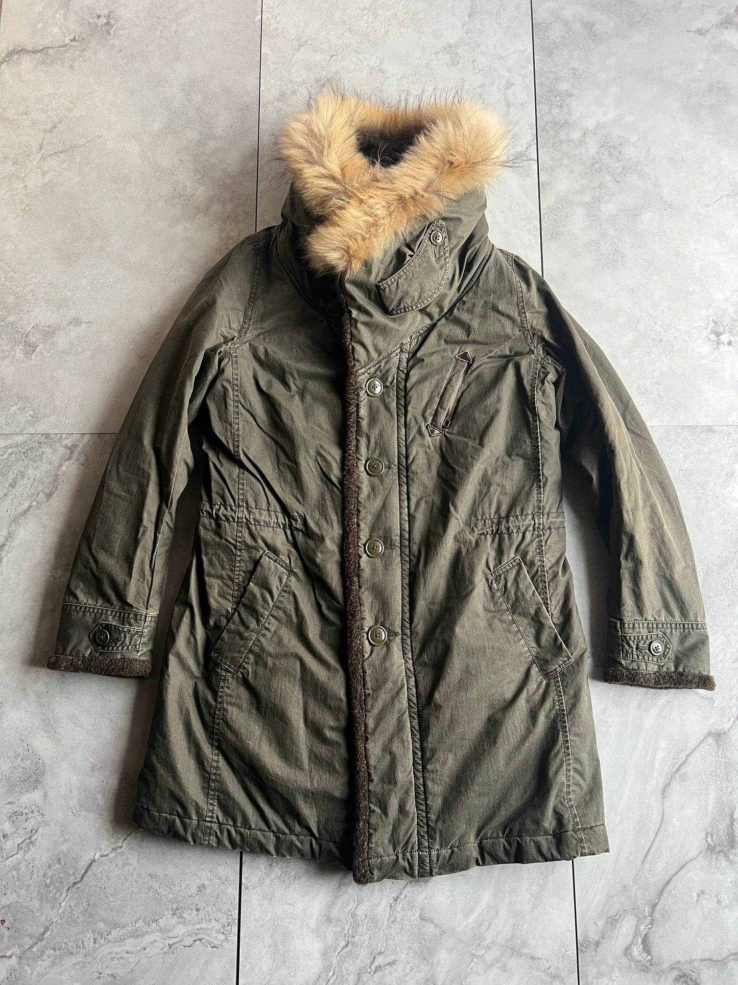 John Bull Fur Hood Military Parka