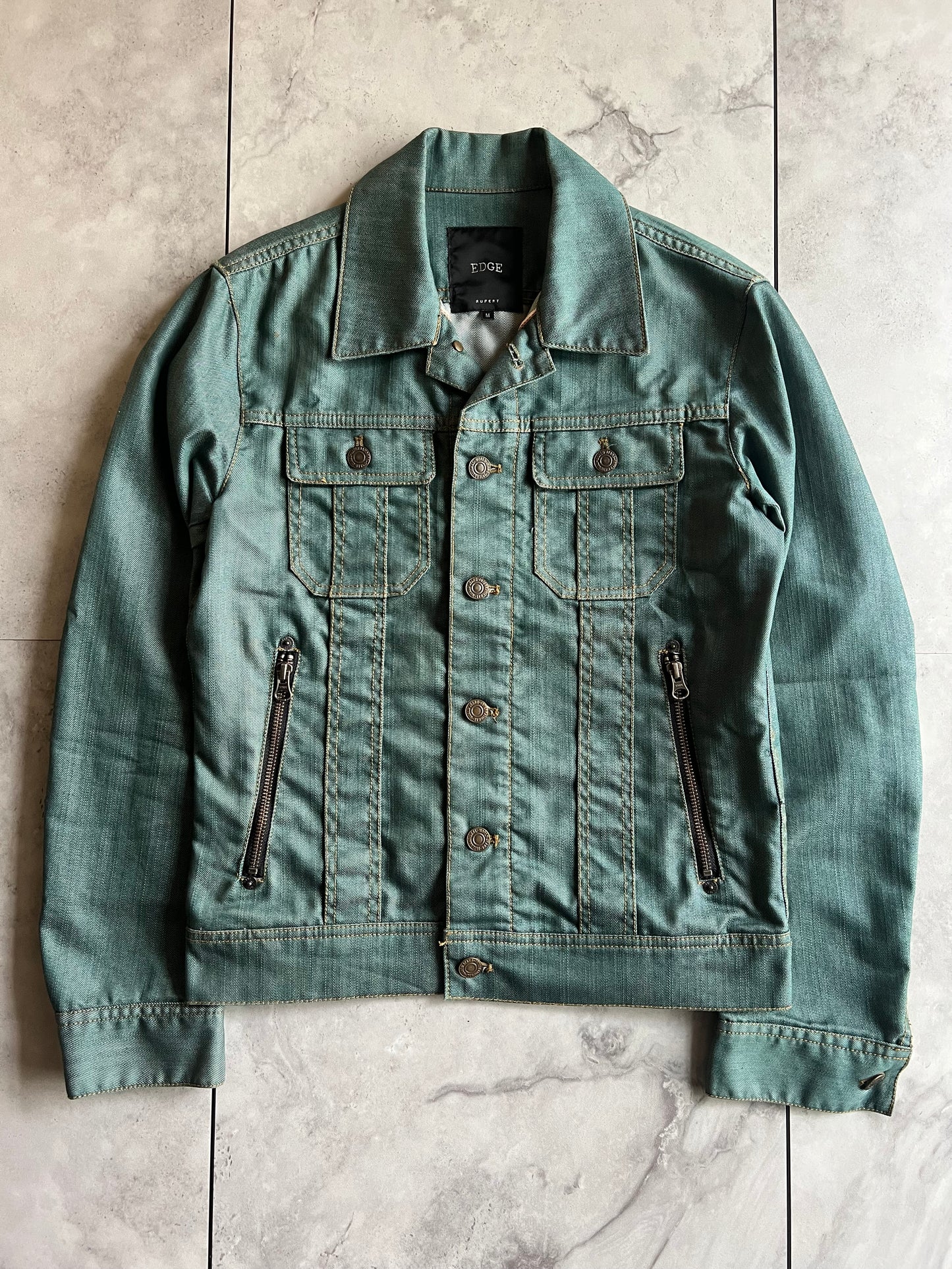 Nicole Club Turqoise Zipper Pocket Jacket