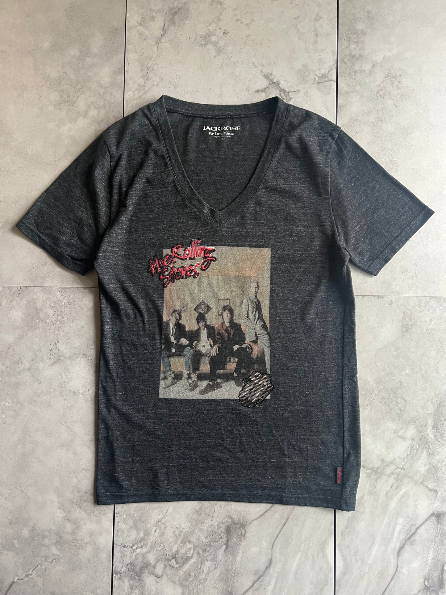 Jackrose “The Rolling Stones” Rhinestone Tee