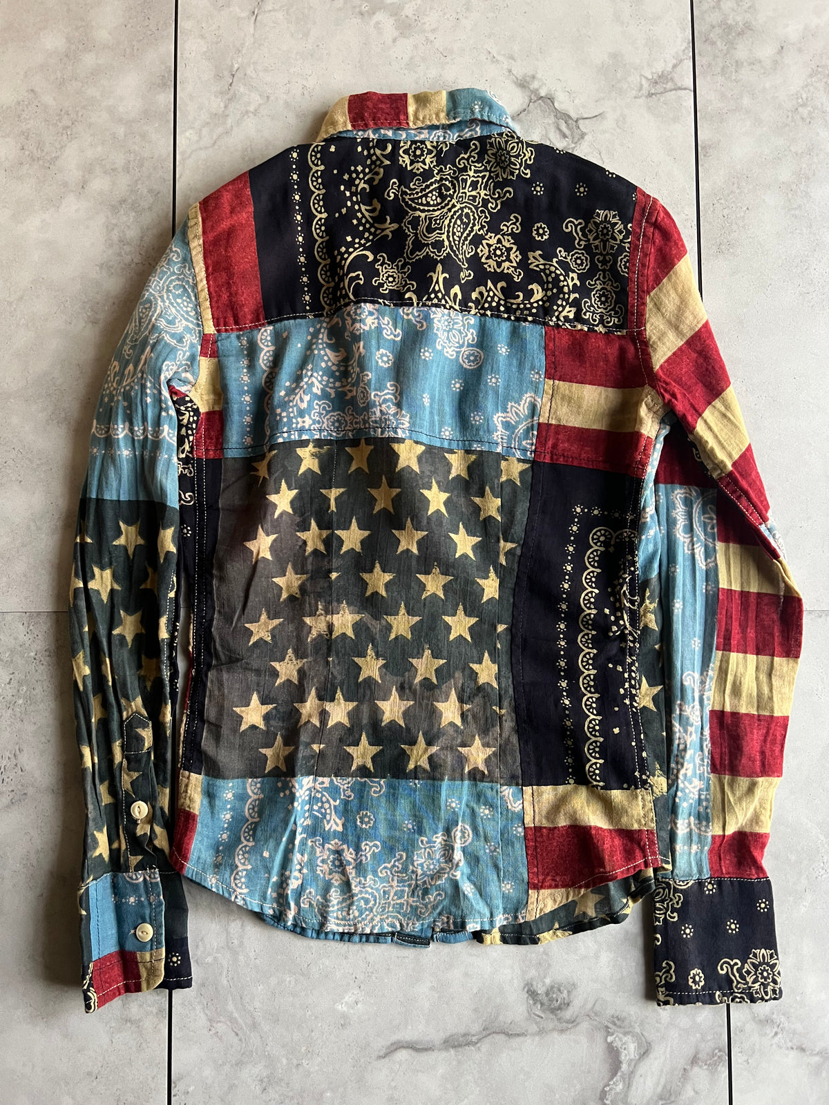 Ralph Lauren Denim & Supply American Flag/Paisley Button Up