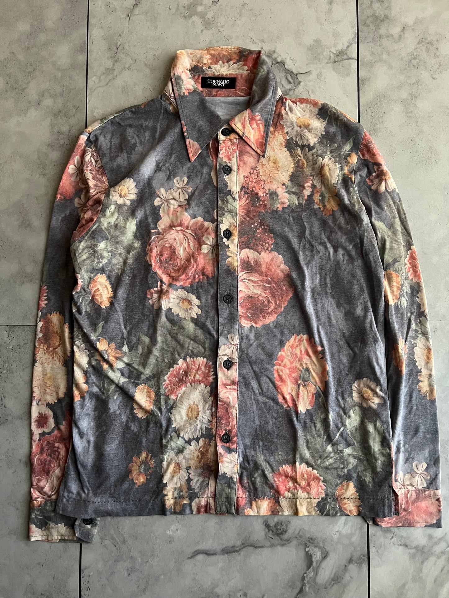 Tornado Mart Floral Button Up Shirt