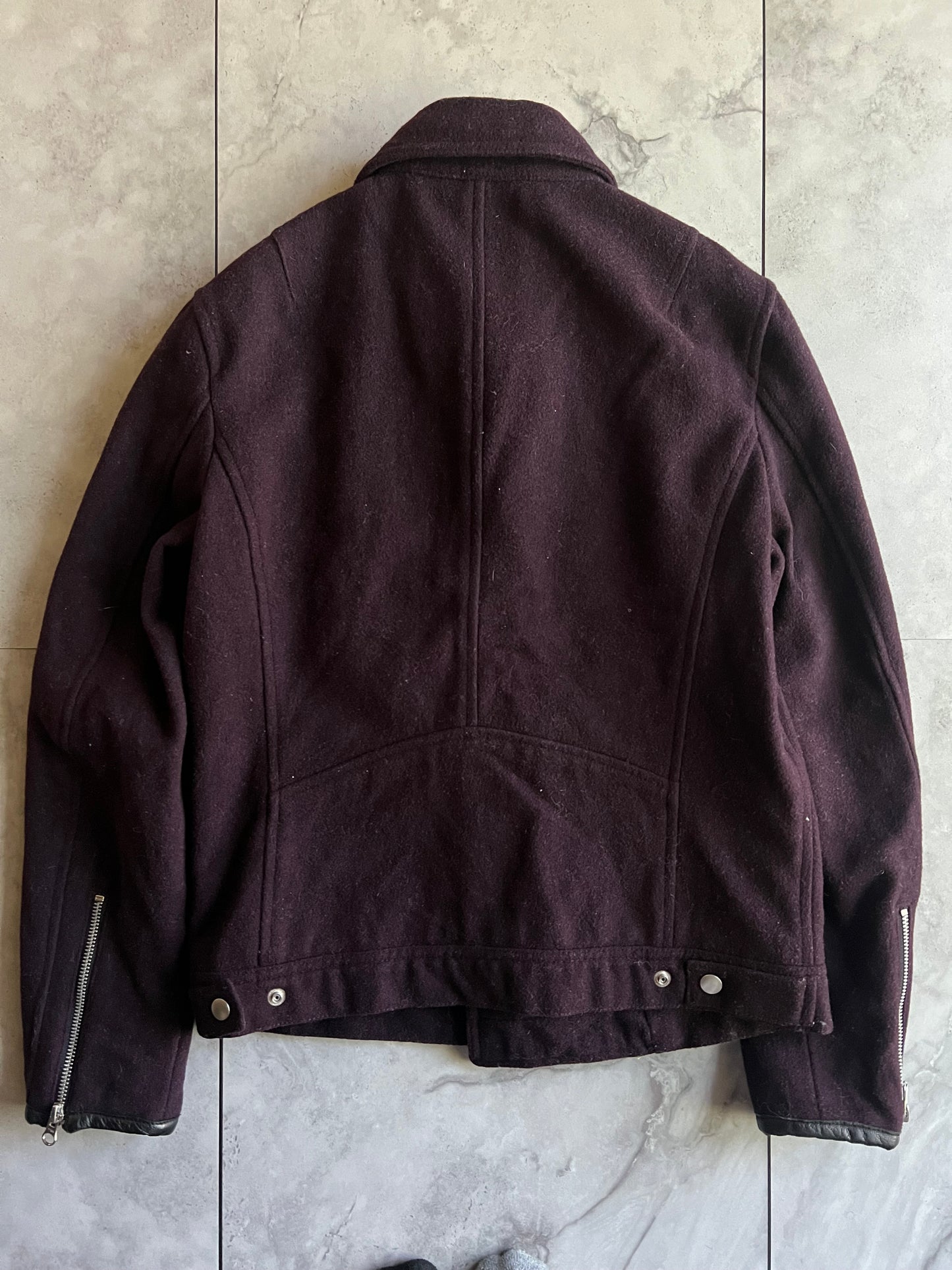 Edge Rupert Purple 3-Way Zip- Pea Coat