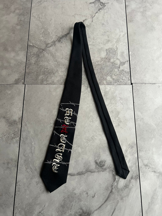 Batsu Club Barbwire Embroidered Tie