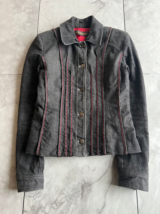 Gianfranco Ferre Shoulder Pad Denim Jacket