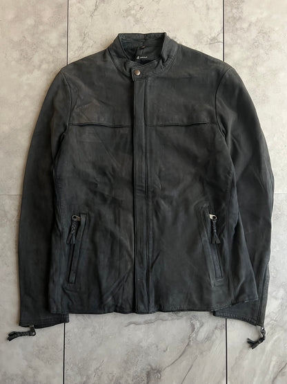 John Bull Braided Zipper Leather Jacket