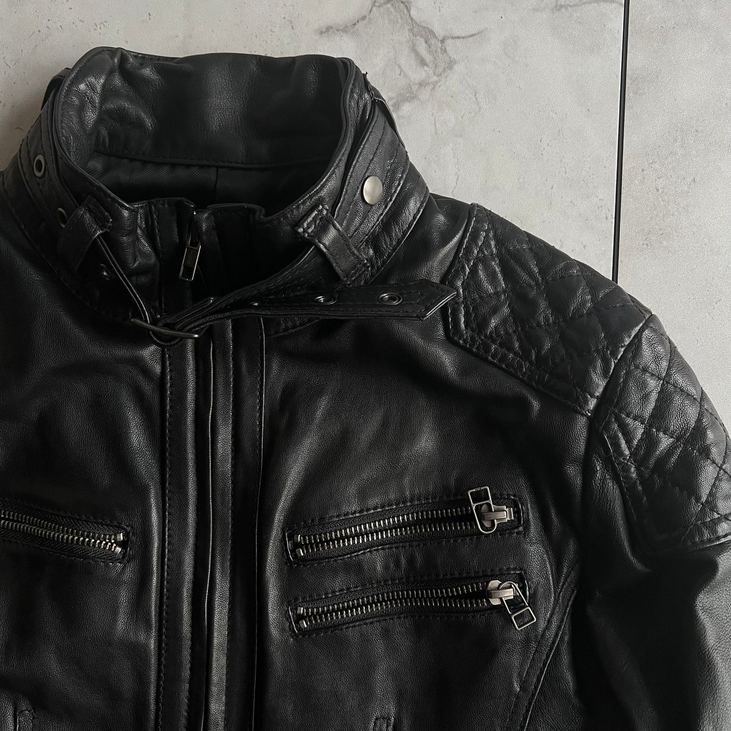 Edge Rupert Leather Moto jacket