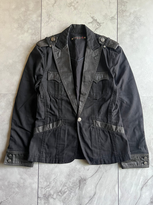 Morgan Homme Waxed Military Blazer