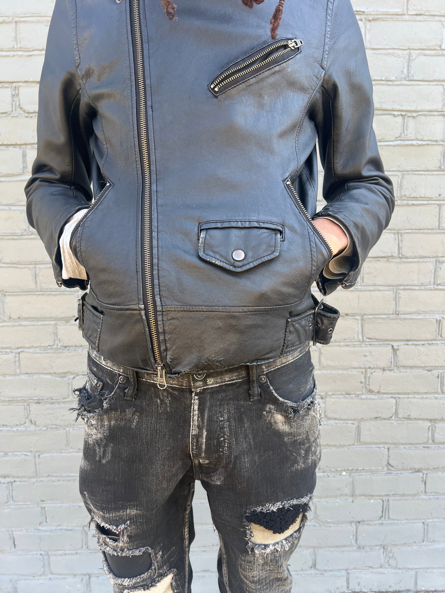 Jackrose Classic Double Riders Leather Jacket