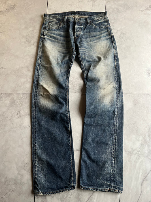 John Bull Whisker Wash Cowhide Patch 100% Cotton Denim