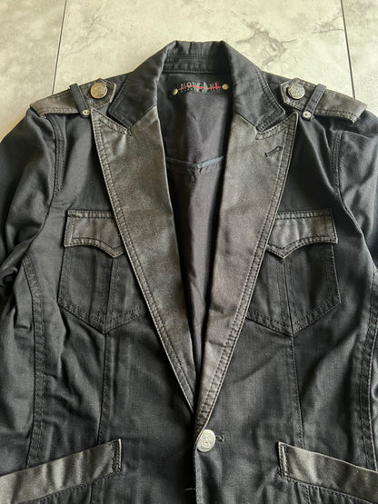 Morgan Homme Waxed Military Blazer