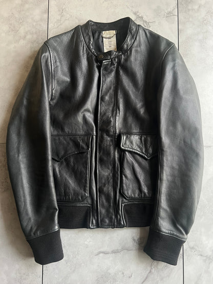 Shama Grain Leather Double Pocket Jacket