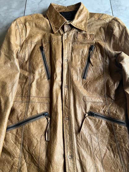 Morgan Homme 10th Anniversary Quad Zip Leather Jacket